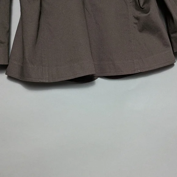 Anne Klein Tailored Brown Button Front Stretch Blazer Workwear or Smart Casual - Picture 8 of 14